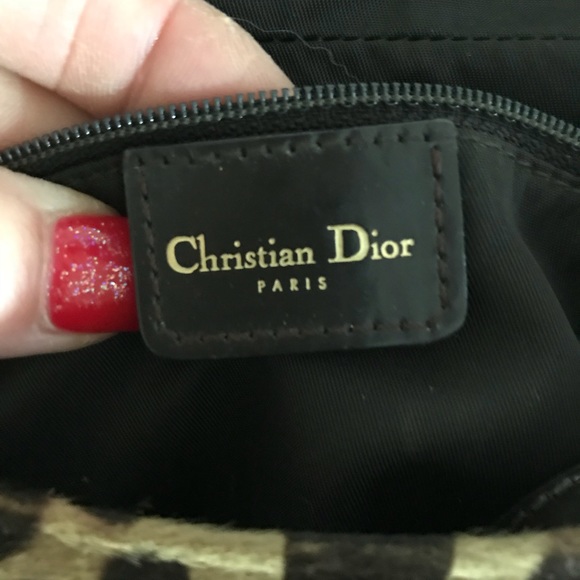 Authentic Christian Dior Leopard Ponyhair Baguette - Picture 5 of 8